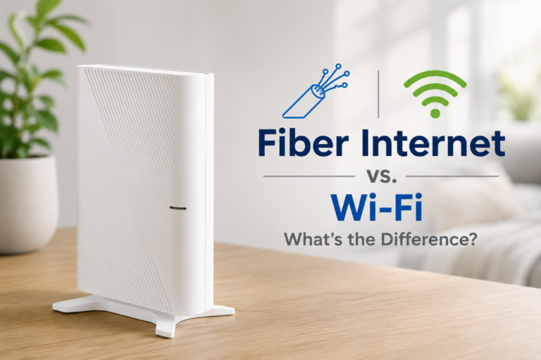 fiber internet vs. Wi-Fi